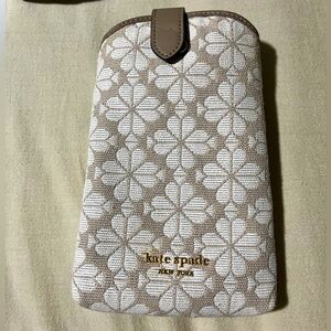 Kate Spade Cream and Tan Spade Flower Crossbody